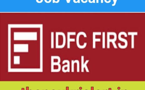 IDFC FIRST BANK Hiring For Sales Managers | Bank Job Vacancy 2023