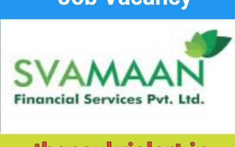 Svamaan Financial Services Job For Branch Managers / Field Staff | 12th Pass Job